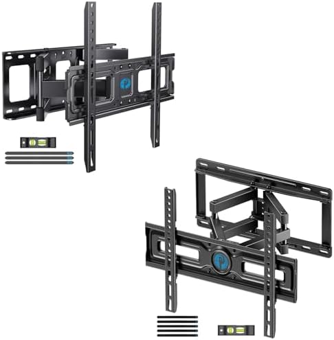 Pipishell TV Wall Mount for 26-65 inch LED LCD OLED 4K TVs up to 99lbs & Full Motion Wall Mount for 26-65 inch Flat or Curved TVs up to 99 lbs
