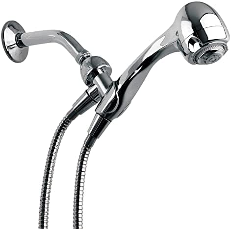 Niagara Conservation N2935CH Earth Spa 3-Spray with 2 GPM 2.7-in. Wall Mount Handheld Shower Head in Chrome, 1-Pack | Bathroom Shower Head Sprayer with Pressure Compensation Technology