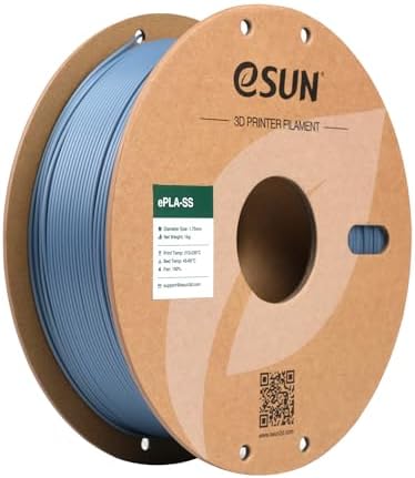 eSUN PLA Basic Filament 1.75mm, 3D Printer Filament High Speed PLA for Fast Printing, 1KG Spool (2.2 LBS) 3D Printing Filament for High Speed 3D Printers, Light Grey