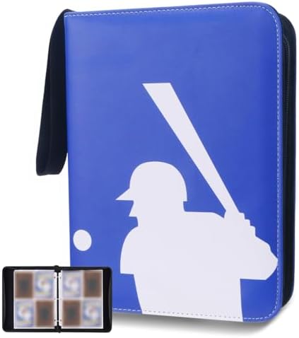 Collectible Trading Card Albums,Collectible Trading Card Protective Sleeves,Card Binder 4-Pocket,400 Pockets Card Case Holder for TCG, Sports Card…