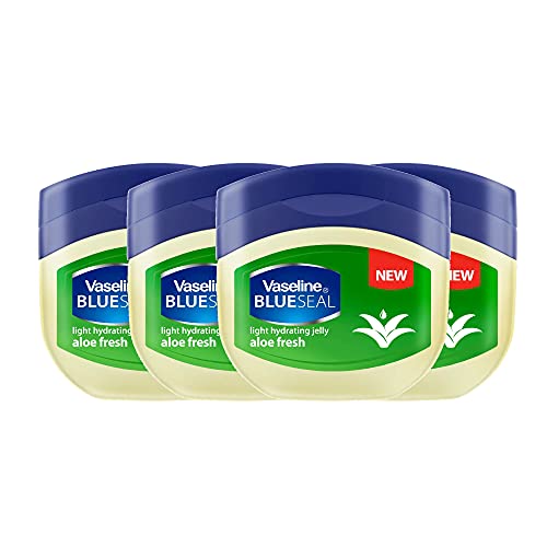 Vaseline BlueSeal Petroleum Light Hydrating Jelly 100m with Aloe Fresh, Pack of 4