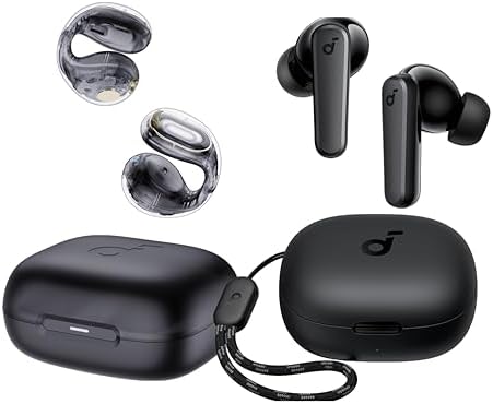 Soundcore by Anker P20i True Wireless Earbuds, with C30i Open-Ear Earbuds, 10mm Drivers with Big Bass, Bluetooth 5.3, 30H Long Playtime, Water-Resistant, 2 Mics for AI Clear Calls, 22 Preset EQs
