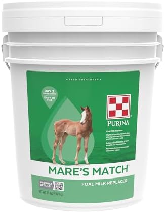Purina | Mare's Match | Foal Milk Replacer for Horses | 20 Pound (20 LB) Pail