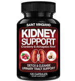 Kidney Support Cleanse Detox & Repair -120 Capsules - Cranberry & Astragalus Root Pills for Women and Men | High Strength Liver Cleanse Detox Supporting Urinary Tract Health & Bladder Health