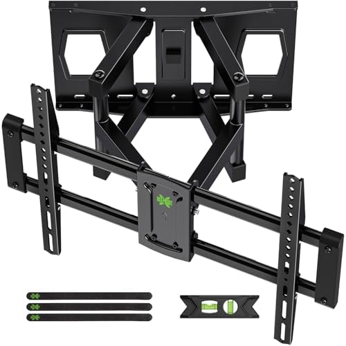 Full Motion Mount, USX MOUNT UL Listed TV Wall Mount for Most 42-86 inch TVs, Holds up to 120lbs, Max VESA 600x400mm, Swivel TV Bracket with Dual Articulating Arms Tilt Rotation Fits 16" Wood Stud