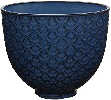 KitchenAid 5 Quart Tilt-Head Ceramic Bowl, 5-Quart, Blue Mermaid Lace