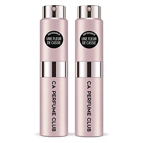 CA Perfume Impression of Fredarik Mal Une Fleur De Cassie For Women Replica Version Fragrance Dupes Concentrated Long Lasting Eau de Parfum Spray Refillable Atomizer Bottle 0.27 Fl Oz-X2