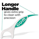 GUM Professional Clean Plus Dental String Flosser Picks, Fresh Mint, Shred-Resistant Floss, 6 bags X 60ct (360 Flossers)