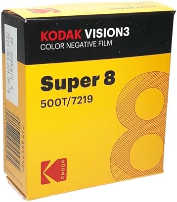 Kodak Super 8 Color Negative VISION3 500T 7219/50' Cartridge