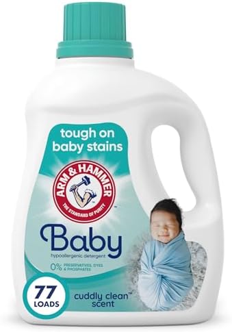 Arm & Hammer Baby, 77 Loads Liquid Laundry Detergent, 100.5 Fl oz