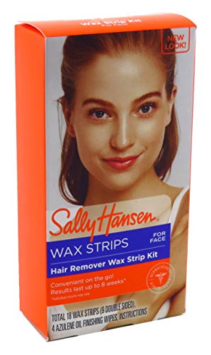 Sally Hansen Hair Remover Wax Strip Kit For Face (Pack of 2)