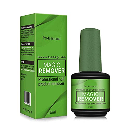 Magic Soak-Off Quick,Professional Nail Polish Remover for Natural, Gel Nails (Green-1)