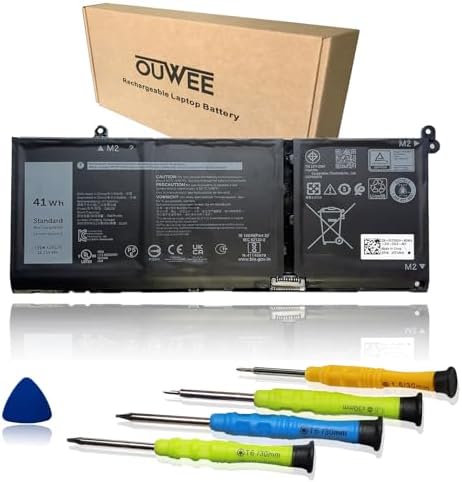 41Wh G91J0 Battery Replacement for Dell Latitude 3320 3330 3420 3520 Inspiron 3510 3511 3515 3525 3530 5310 5410 5418 5510 5515 5518 14 Plus 7420 7415 2-in-1 Vostro 5620 5625 V6W33 TN70C 11.25V
