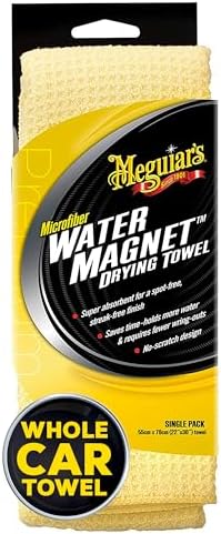 Meguiar's Water Magnet Microfiber Drying Towel - Premium Car Drying Towel That's Super Plush, Water Absorbent & Scratch-Free - 1 Pack