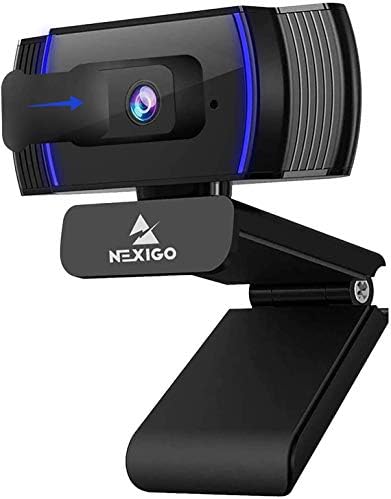NexiGo N930AF 1080p Webcam with Microphone and Privacy Cover, AutoFocus, Noise Reduction, HD USB Web Camera, for Zoom Meeting YouTube Skype FaceTime, PC Mac Laptop Desktop (Renewed)