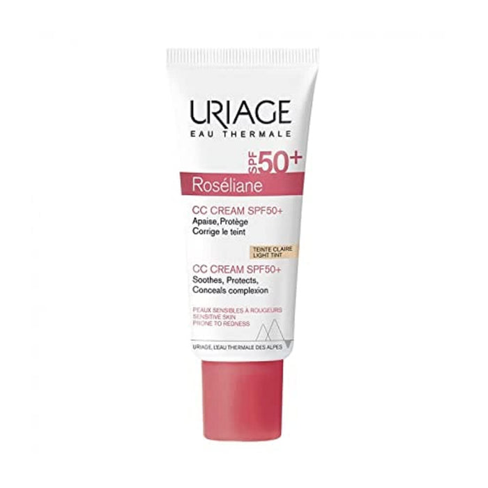 URIAGE Roséliane CC Cream SPF50 (Light Tint) 40ml - Sensitive Skin Prone to Redness