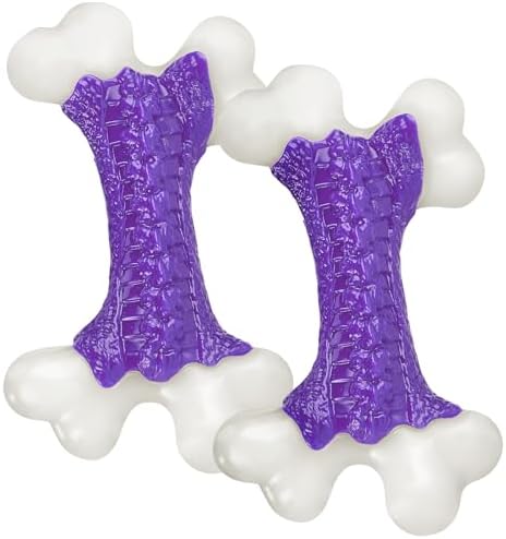 Tough Dog Toys, Dog Toys for Aggressive Chewers Large Breed, Aggressive Chew Toys for Large Dogs, Dog Bone Chew Toy Nylon Dog Toys for Large Dogs Extreme Chew Toys Indestructible