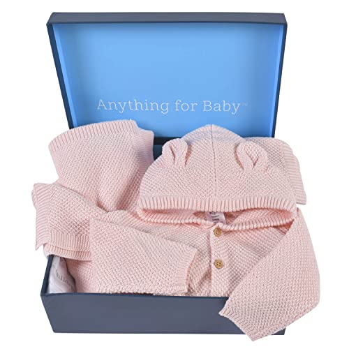 Gerber Unisex Baby 3-Piece Knit Clothing Gift Set Pink 3-6 Months