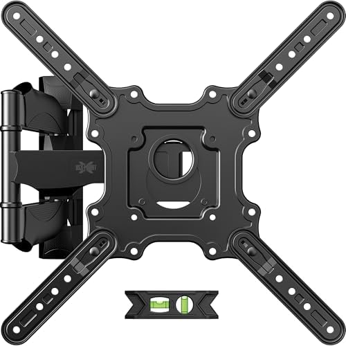 USX MOUNT UL Listed TV Wall Mount for Most 26-60 Inch TVs, TV Mount Rotating Swivel Tilt Center Corner Design on Single Stud, TV Brackets for Wall Mount Up to 77 lbs Max VESA 400x400mm