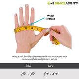 BraceAbility Ulnar Deviation & Drift Hand Splint | MCP Knuckle Joint Support Brace for Rheumatoid Arthritis & Tendonitis Pain Relief, Finger Straightener & Stretcher Glove - S (SM/MED) Right