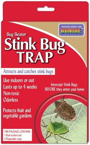 Bonide Bug Beater Stink Bug Trap, Attracts and Catches Stink Bugs Indoors and Outdoors, Long Lasting and Odorless Protection