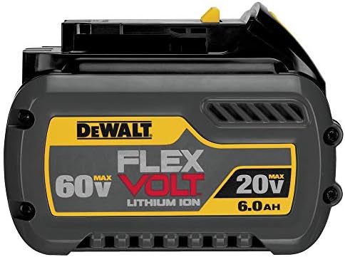 DEWALT FLEXVOLT 20V/60V MAX Lithium Ion Battery, 6.0-Ah (DCB606)
