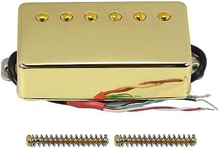FLEOR Humbucker Pickup Ceramic Guitar Neck Pickup Golden Fit LP Style Electric Guitar