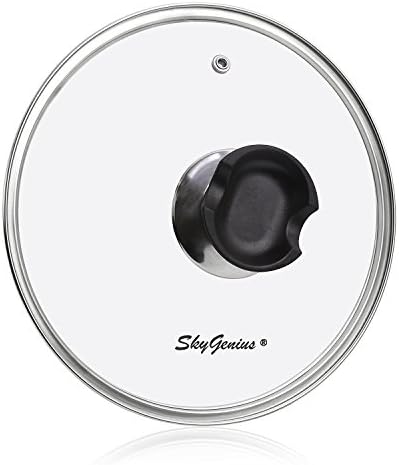 9 inch Tempered Glass Lid for Instant Pot - 6 Quart, Universal Pan or Pot Cover W/Spoon Holder