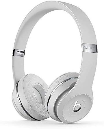 Beats Solo3 Wireless On-Ear Headphones - Apple W1 Headphone Chip, Class 1 Bluetooth, 40 Hours of Listening Time, Built-in Microphone - Satin Silver (Latest Model)