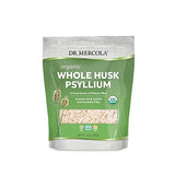 Dr. Mercola Organic Whole Husk Psyllium Dietary Supplement, 68 Servings (12 Ounces), Good Source of Dietary Fiber, Supports Digestive Health, Non GMO, Gluten Free, Soy Free, USDA Organic