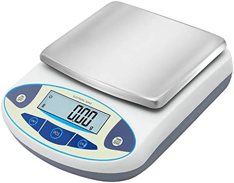 Bonvoisin Lab Scale 1000gx0.01g High Precision Electronic Analytical Balance 0.01g Accuracy Laboratory Lab Precision Scale Digital Kitchen Balance Scale Jewelry Scale Scientific Scale (1000g, 0.01g)