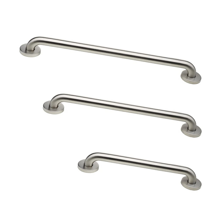 Grab Bar Bundle - ADA Compliance - Brushed Stainless, 1.5" Diameter - 18", 36", 42" - Pack of 3