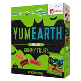 YumEarth Organic Halloween Gummy Fruits - Fruity Candy Snack Packs, Gluten Free Snacks for Kids - Allergy Friendly, Non-GMO, No Artificial Flavors or Dyes - Assorted Flavors, 7.5 oz (Pack of 15)