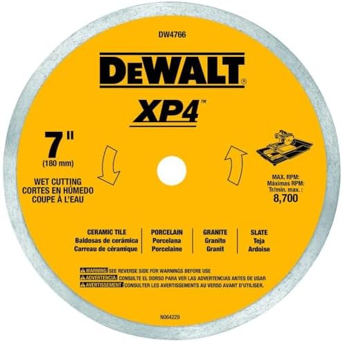 Dewalt DW4766 7 in. XP4 Porcelain Tile Blade