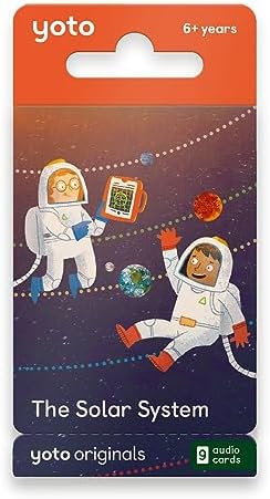 Yoto The Solar System – 9 Kids Audiobook Cards for Use with Player & Mini All-in-1 Audio Device, Educational Screen-Free Listening with Fun Stories for Learning & Interactive Quizzes, Ages 6+