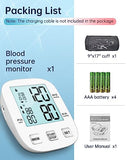 Blood Pressure Monitor-HOLFENRY Blood Pressure Monitors for Home use, Accurate Upper Arm Automatic Digital BP Machine with 9-17inches Adjustable Blood Pressure Cuff and AAA Batteries, FSA/HSA Eligible
