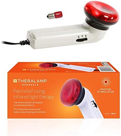 M PAIN MANAGEMENT TECHNOLOGIES Red Light Therapy Infrared Heating Wand by Theralamp – Handheld Heat Lamp Includes Replacement Bulb – Provides Muscle Pain Relief and Increased Blood Circulation