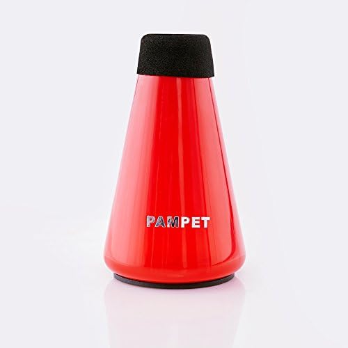 Lightweight Practice Trumpet Mute Silencer，Trumpet Straight Mute (Red)