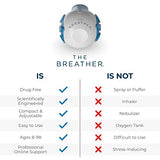 THE BREATHER │ Natural Breathing Exerciser Trainer For Drug-Free Respiratory Therapy │ Breathe Easier with Stronger Lungs │ Guided Mobile Training App Included