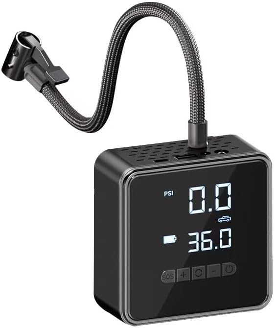 Tire Inflator Portable Air Compressor - 150 PSI Air Pump for Car Tires - 4X Faster Inflation, Smart Pump Tire Inflator for Cars, Motorcycles, Bicycles, Balls