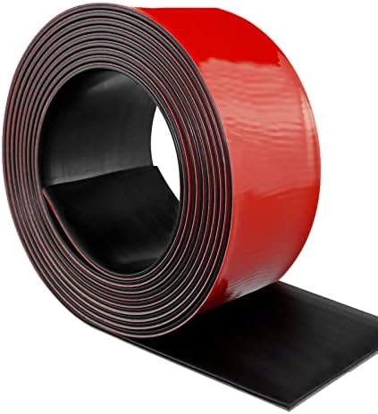 Neoprene Rubber Strips Self Adhesive Solid Rubber Sheets, Rolls & Strips for DIY Gaskets Crafts Pads Seals Warehouse Flooring Rubber Strip with Adhesive Backing (3” Wide x 1/16" Thick x 20' Long)