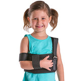 BraceAbility Pediatric Shoulder Immobilizer | Child Size Arm Sling Stabilizer for Broken Collarbone & Shoulder Injuries - Fits Toddlers, Kids, Youth & Teens (20" - 30" Chest Circumference)