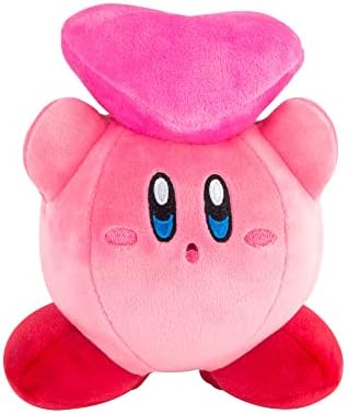 Club Mocchi Mocchi- Kirby Plush - Kirby and Friend Heart Plushie - Soft and Squishy Video Game Collectibles - Valentines Day Gifts and Valentines Day Decor - Gaming Room Decor - 6 Inch