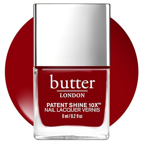 butter LONDON Patent Shine 10X Nail Lacquer Polish - Gel-Like Finish & Chip-Resistant Nail Lacquer Helps Protects & Strengthens Nails - Vegan & Cruelty-Free