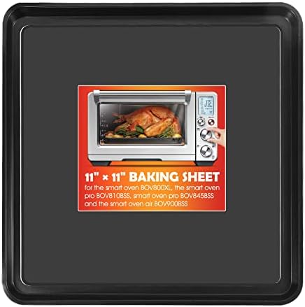 11" × 11" Baking Pan for The Smart Oven BOV800XL, Replacement Breville Toaster Oven Pans Fit Smart Oven Pro BOV810BSS, Smart Oven Pro BOV845BSS and The Smart Oven Air BOV900BSS