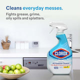 Clorox Disinfecting All-Purpose Cleaner 32 Oz and Disinfecting Bathroom Cleaner, Household Essentials, 30 Oz, Pack of 3