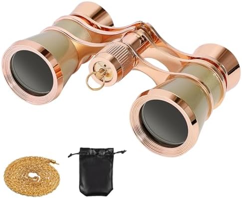 Scicalife 3X25 Theater Glasses Opera Binocular, Binocular with Chain, Wide-Angle Binoculars, Vision Binoculars for Bird Watching, Outdoor Hunting, Travel, Sightseeing