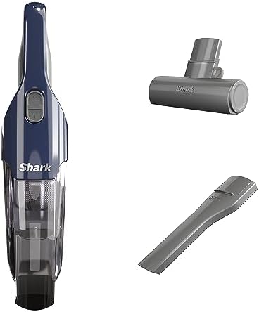 Shark CH701 Cyclone PET Handheld Vacuum with PetExtract Hair, 8" Crevice Tool, HyperVelocity Suction, Navy Blue/Grey (Renewed)