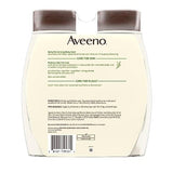 Aveeno Daily Moisturizing Body Wash for Dry & Sensitive Skin with Prebiotic Oat, Hydrating Body Wash Nourishes Dry Skin & Gently Cleanses, Light Fragrance, Sulfate-Free, 18 fl. oz, Pack of 2