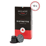 O'CCAFFÈ – Ristretto | Nespresso compatible capsules | medium roast | 100 capsules authentic drum roasted italian coffee | mild and aromatic blend